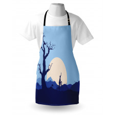 Rising Moon in Forest Apron