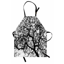 Spooky Black Tree Branch Apron