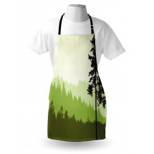 Pine Tree Silihouette Apron