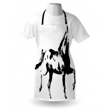 Running Horse Silhouette Apron