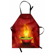 Oil Painting Candle Apron