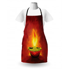 Oil Painting Candle Apron