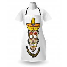 Skull with Sombrero Apron