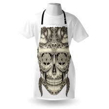 Floral Sugar Skull Apron