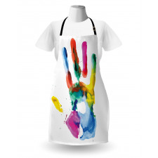 Colored Human Hand Apron