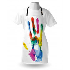 Colored Human Hand Apron