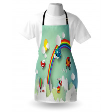 Rainbow Sunny Sky Baby Apron