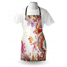 Flower Bouquet Paisley Apron