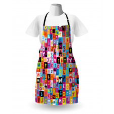 Colored Alphabet Puzzle Apron