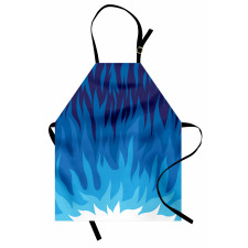 Abstract Gas Flame Fire Apron