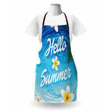 Palm Leaves Plumeria Apron