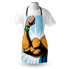 Cartoon Superheros Power Apron