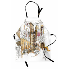 Street Town Sketch Apron