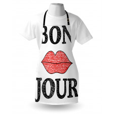 Vintage Bon Jour Words Apron