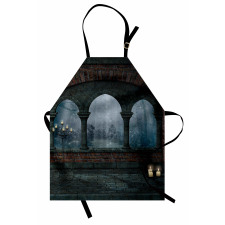 Medieval Castle at Night Apron