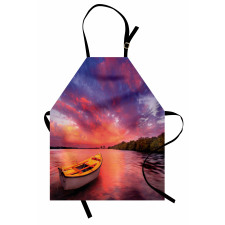 Sea Coast with a Rowboat Apron