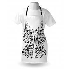 Swirled Wing with Flower Apron