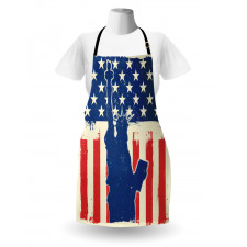 Grunge Flag Design Apron