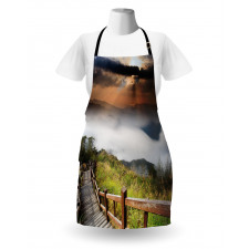 Hazy Foggy Sky Italian Apron