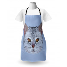 Scottish Hipster Kitty Pet Apron