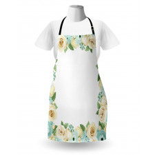 Flower Roses Leaves Apron