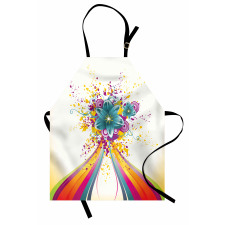 Rainbow Colored Buds Apron