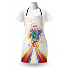 Rainbow Colored Buds Apron