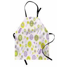 Funky Flowers Pattern Apron