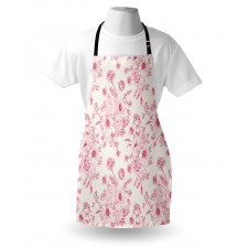 Romantic Rose Flowers Apron