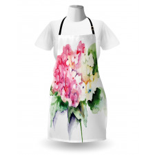 Hydrangea Flower Bouquet Apron