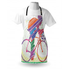 Cycling Man on Bike Apron