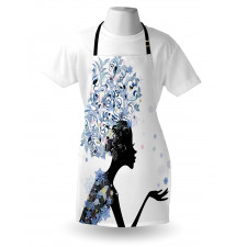 Flower Haired Snowflakes Apron