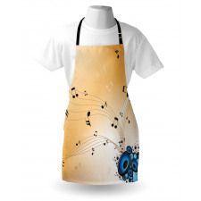 Abstract Melodies Notes Apron