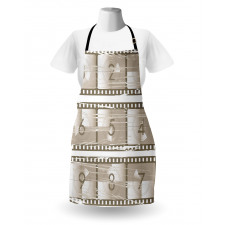 Numbers on a Film Strip Apron