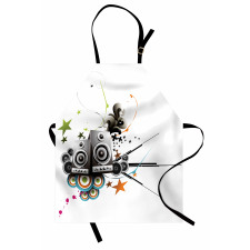 Music Set Headphones Apron