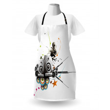 Music Set Headphones Apron