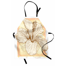 Large Hibiscus Flower Petals Apron