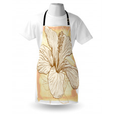 Large Hibiscus Flower Petals Apron