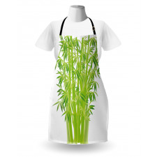 Bamboo Stems with Leaves Apron