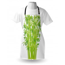 Bamboo Stems with Leaves Apron