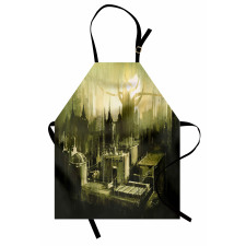 Gothic Dark City Scenery Apron