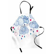 Hand Drawn Clouds Apron