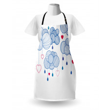 Hand Drawn Clouds Apron