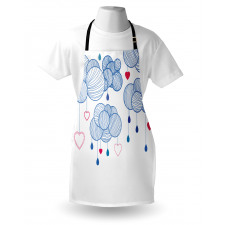 Hand Drawn Clouds Apron