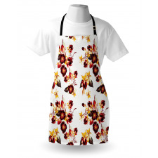 Seamless Floral Design Apron