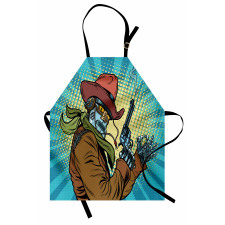 Western Style Robot Cowboy Apron