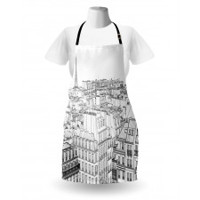 Roofs in Paris and Eiffel Apron