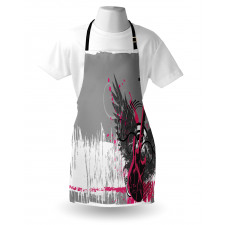 Emo Rock Trippy Grunge Apron