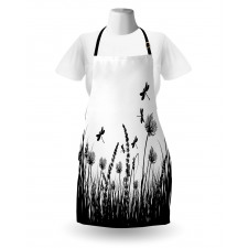 Grass Bush Meadow Spring Apron