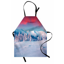 Sunset Snowy Winter Apron